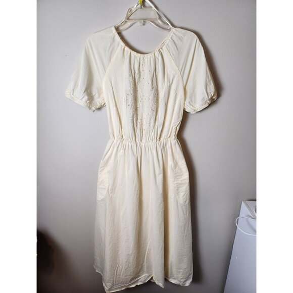 Pamela Love X RTR Cream embroidered midi dress. - Picture 4 of 8